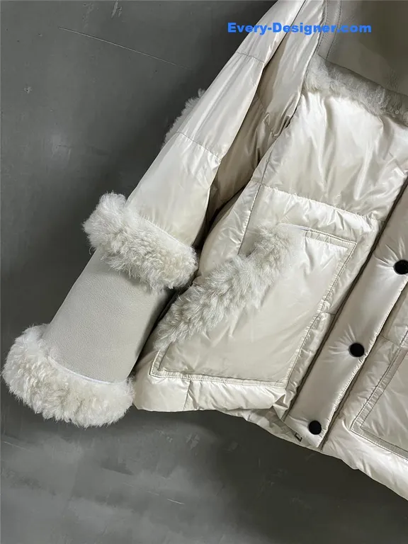 Moncler Wool and Shearling Jacket